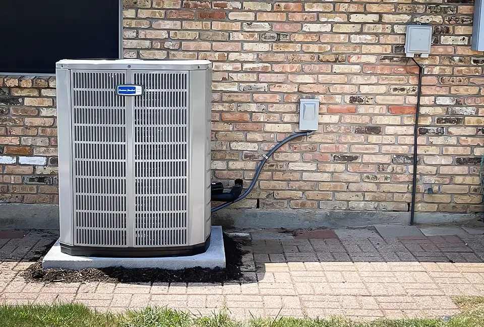 This American Standard AC unit was installed for a great customer by American Heritage Air.