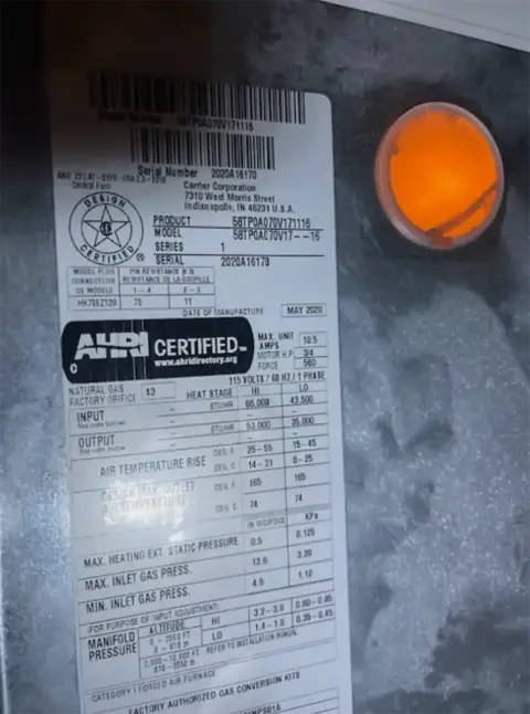 Carrier AC unit Allen texas